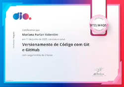  Certificado Versionamento Git e GitHub